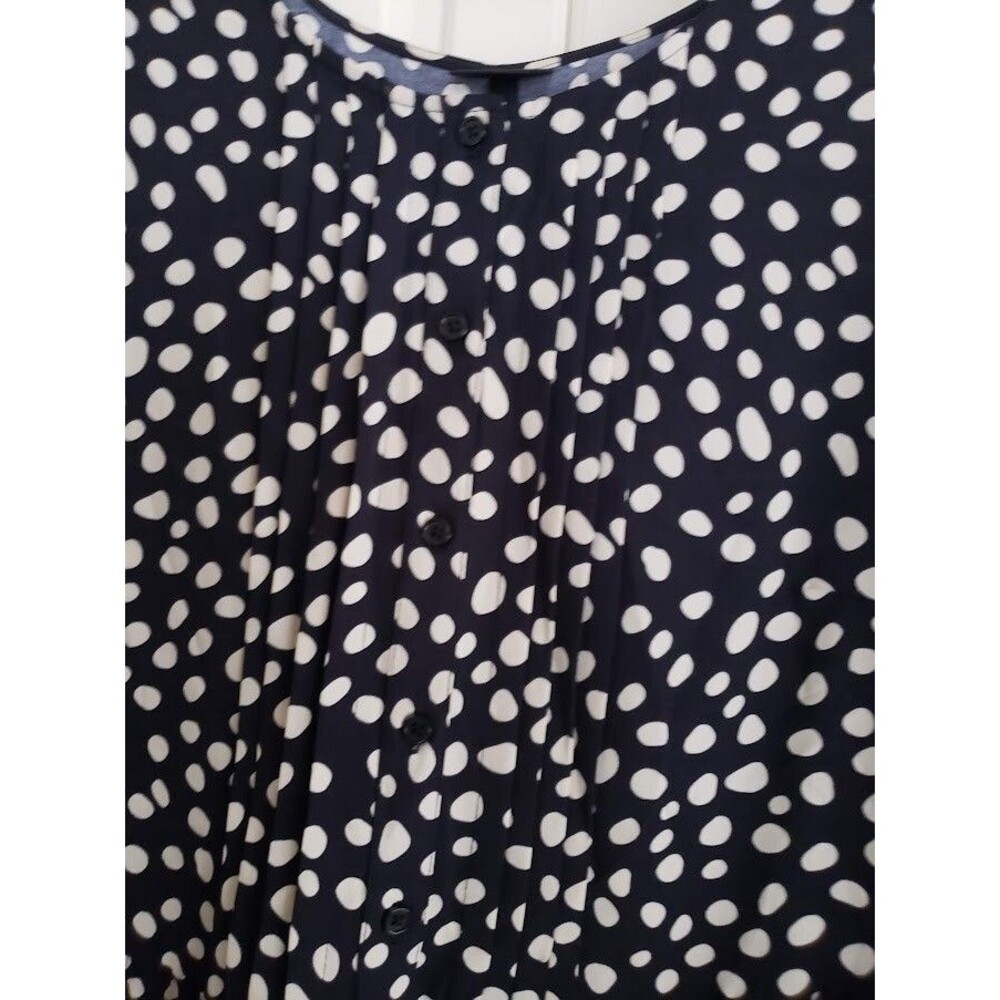 Who What Wear Pleated Mini Dress - Black Polka Dot - Womens XXL - NEW - Picture 5 of 7